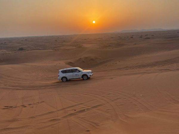 Morning Desert Safari Dubai – Dune Bashing, Camel Ride & Sandboarding Fun